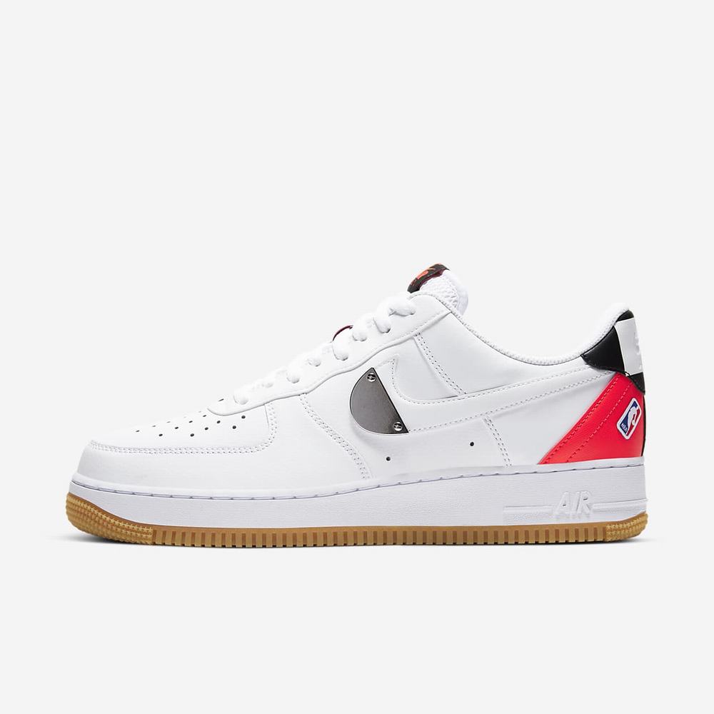 Sneakers Nike Air Force 1 '07 LV8 Blanche 1940-627 White/Bright Crimson/Black/White Homme | LPA-78261167